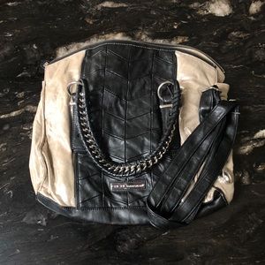 Vintage BCBGeneration Black and Tan Purse, Strap